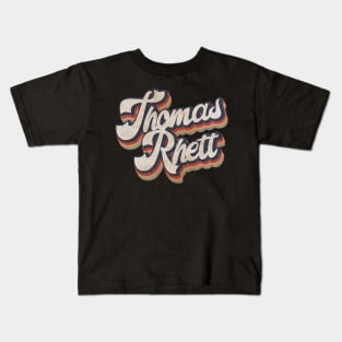 Thomas Rhett KakeanKerjoOffisial VintageColor Kids T-Shirt